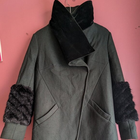 Asymmetrical Winter Coat - Picture 1 of 15